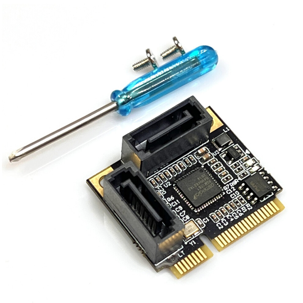 Mini Pcie Adapter To 2 Port Sata3.0 6Gbps Fast Speed Expansion 7704000180306