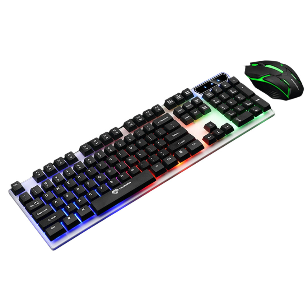 Tactiles Feedback Keyboards Mouse Combo- And Midd Black/White 7704000179287