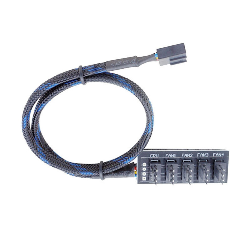 Thermals Controlled PC Fan Hubs with Braideds Cord-Blue black-image-OPC-PN6KVVS-NEW