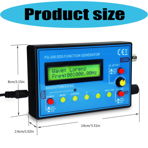 Signal Waves Generator Module 15 Waves Types 0.01Hz-Package 1 2