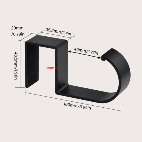 Student Bag Hook Strong 5 Pattern Designs Black White-Style B 2