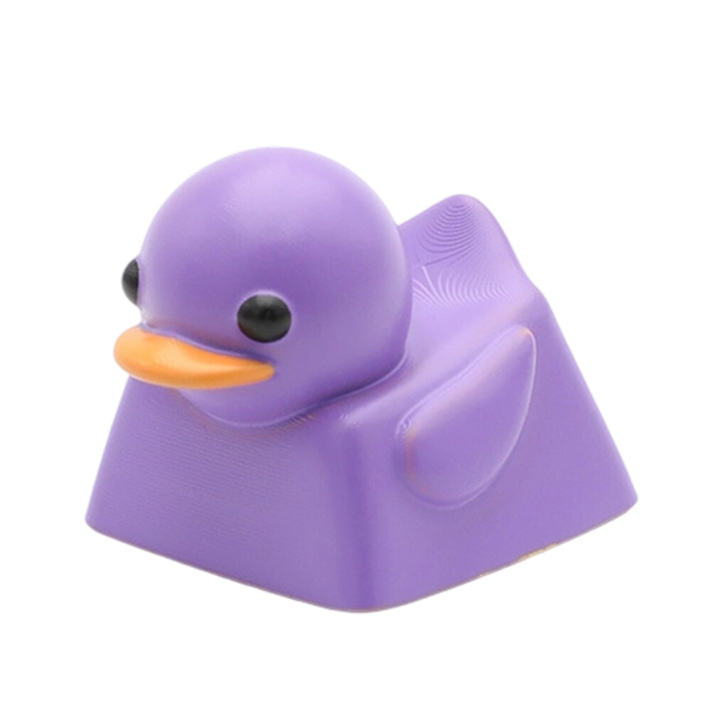 Creative 3D Resin Keycap Cute Cartoon Duck Esc Keycaps- Purple 7704000181570