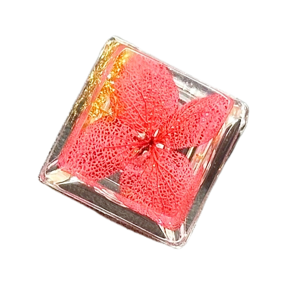 Handmade Foils Oem Profile Resins Backlits Keycap For- Gold/Red 7704000180993
