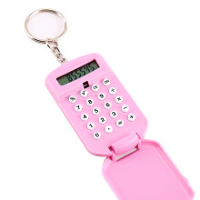 Modell: Kleiner Taschenrechner Pink, eingebauter Akku