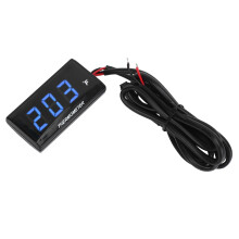 Universal 18mm Sensor Digital Temp Gauge - Fits Most Motorbikes Blue
