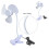 USB Clip On Fan 5V Adjustable Angle 3 Wind Speeds For Workspaces 2