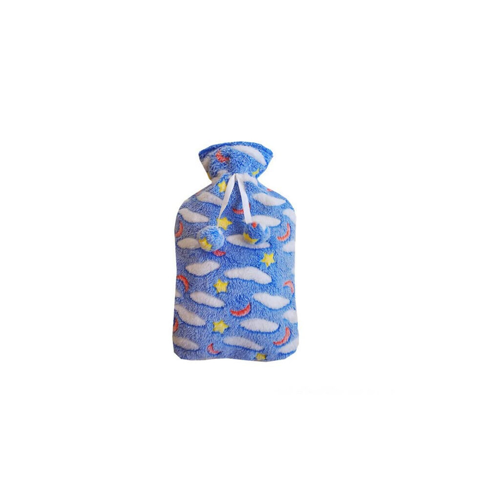 Coral Hot Water Bottle Cover 2L Fleece Knitted Flat Bag Reusable Hand Warmer Winter