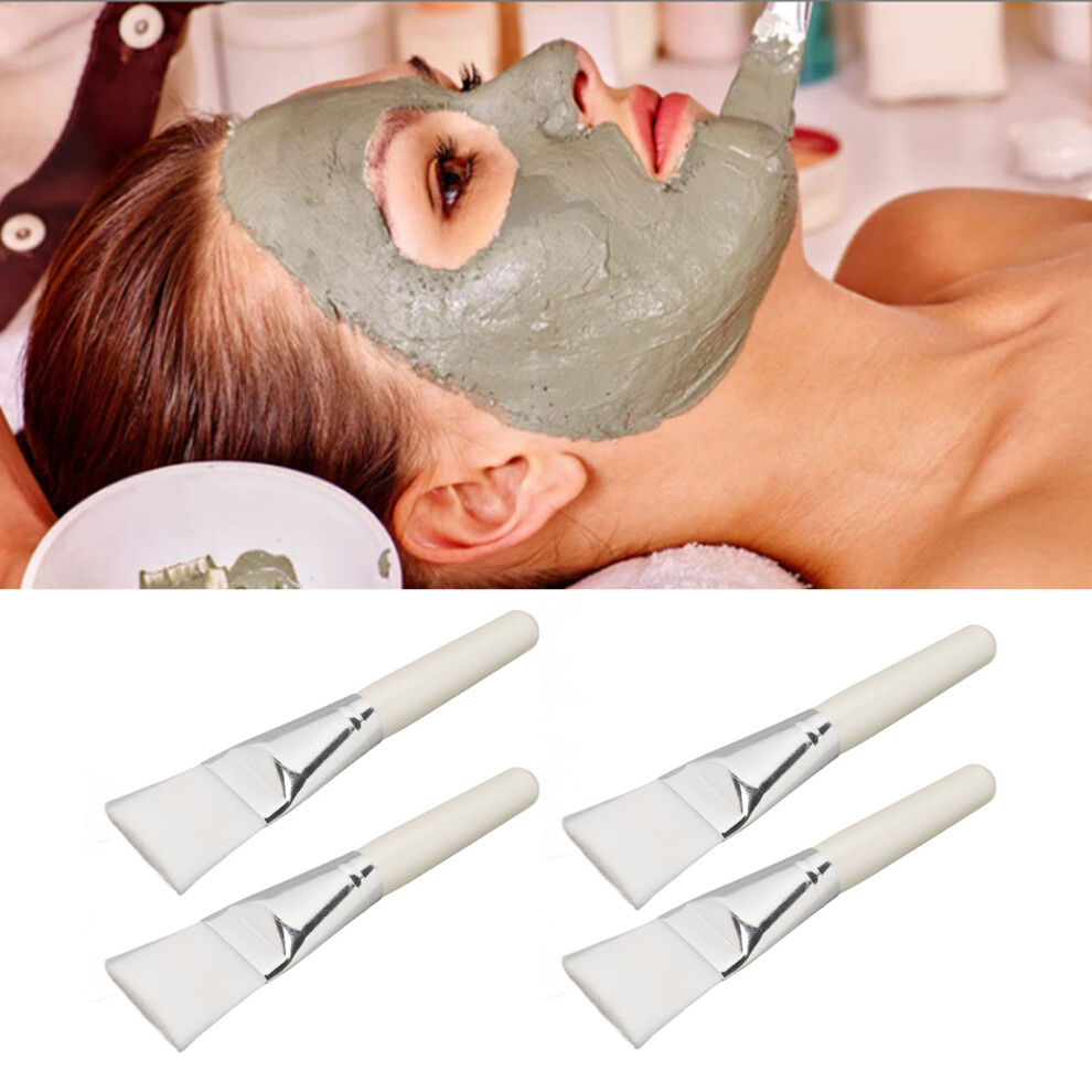 5pcs Facial Mask Brush Set, Ergonomic Fiber Applicators for Skin Care