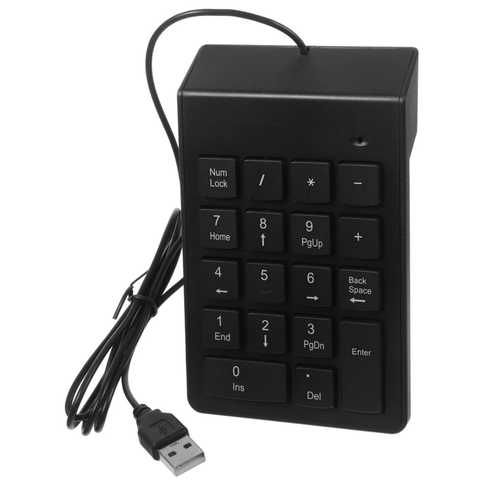 Usb Wired Mechanical Numeric Keypad For Laptop And Desktop, Stable Usb Connection, Compact 19Key Numpad 9323874082257