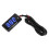 Ultra Thin LCD Motorcycle Thermometer with 10MM Plug Adapter DC12V 15