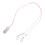 Hörgerätehalter Pink Nylon Lanyard Binaural 16