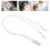 Hörgerätehalter Pink Nylon Lanyard Binaural 14