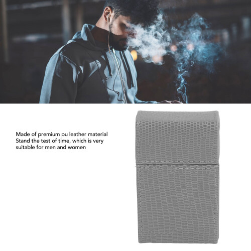 Lizard PU-Leder Boxhalter 55 g 10x3x6 cm Grau 2