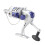YF-Serie Kunststoff-Angelrolle 12BB Silber 2000 5