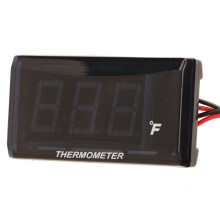 Water Temp Gauge 32-248 LCD Backlit Waterproof for Motorcycle Green