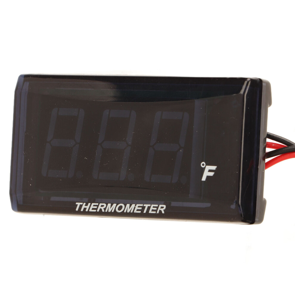 Water Temp Gauge 32-248 Lcd Backlit Waterproof For Motorcycle Green 4981363557041