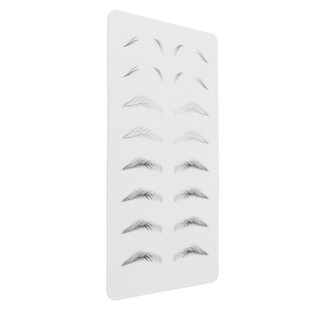 Online Microblading Practice Skin Inkless Wide Eyebrows Training Sheet 03
