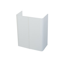 Hanicks HAN-BB1 White Boiler Pipework Cover CUB1 H 500mm x W 400mm D 75mm