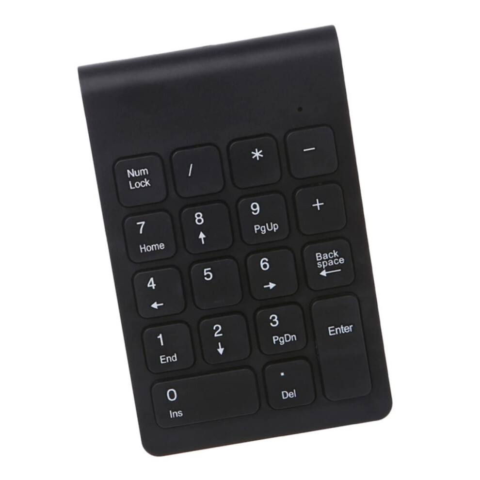 Usb Powered Mini Numeric Keyboard Portable Wired Numeric Keypad For Laptop Notebook Ergonomic Key Design Black 9339159347614