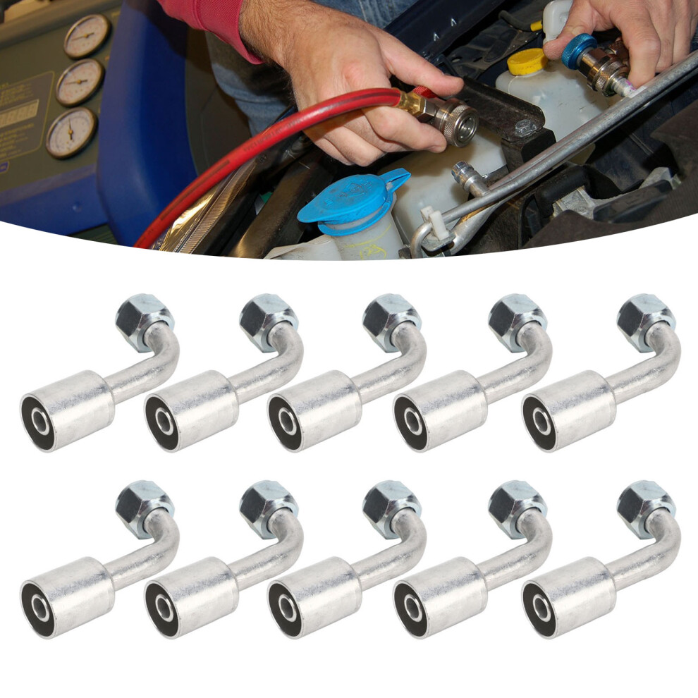 10Pcs Car Air Conditioner 90 Aluminum Connector Fit Cars & Trucks 9441363558141