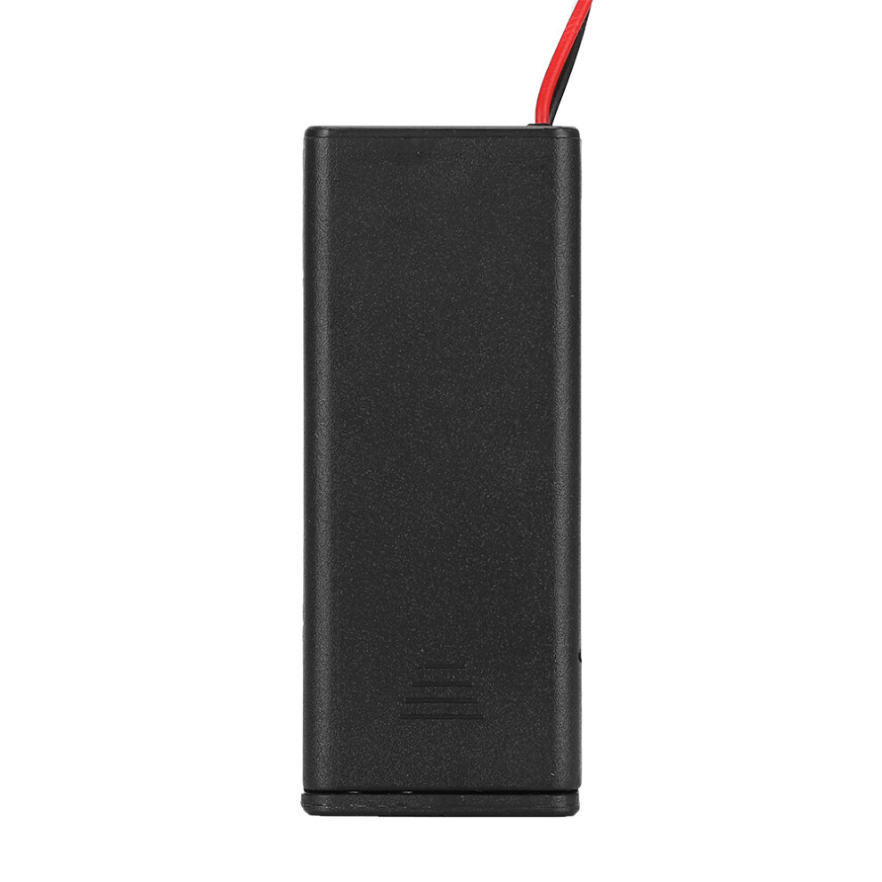 5Pcs Aaa Battery Holder Case With On/Off Switch, Wire Lead, Black 5071363558861