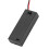 5pcs AAA Battery Holder Case with ON/OFF Switch, Wire Lead, Black 5