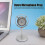 Vintage Retro Plastic Microphone Prop Model for Photography - Silver 8