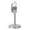Vintage Retro Plastic Microphone Prop Model for Photography - Silver 13