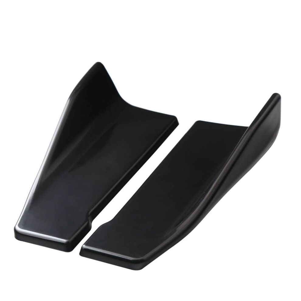 2Pcs Rear Bumper Lip Diffuser 35Cm Glossy Scratch Resistant Spoiler Black 8201363560497