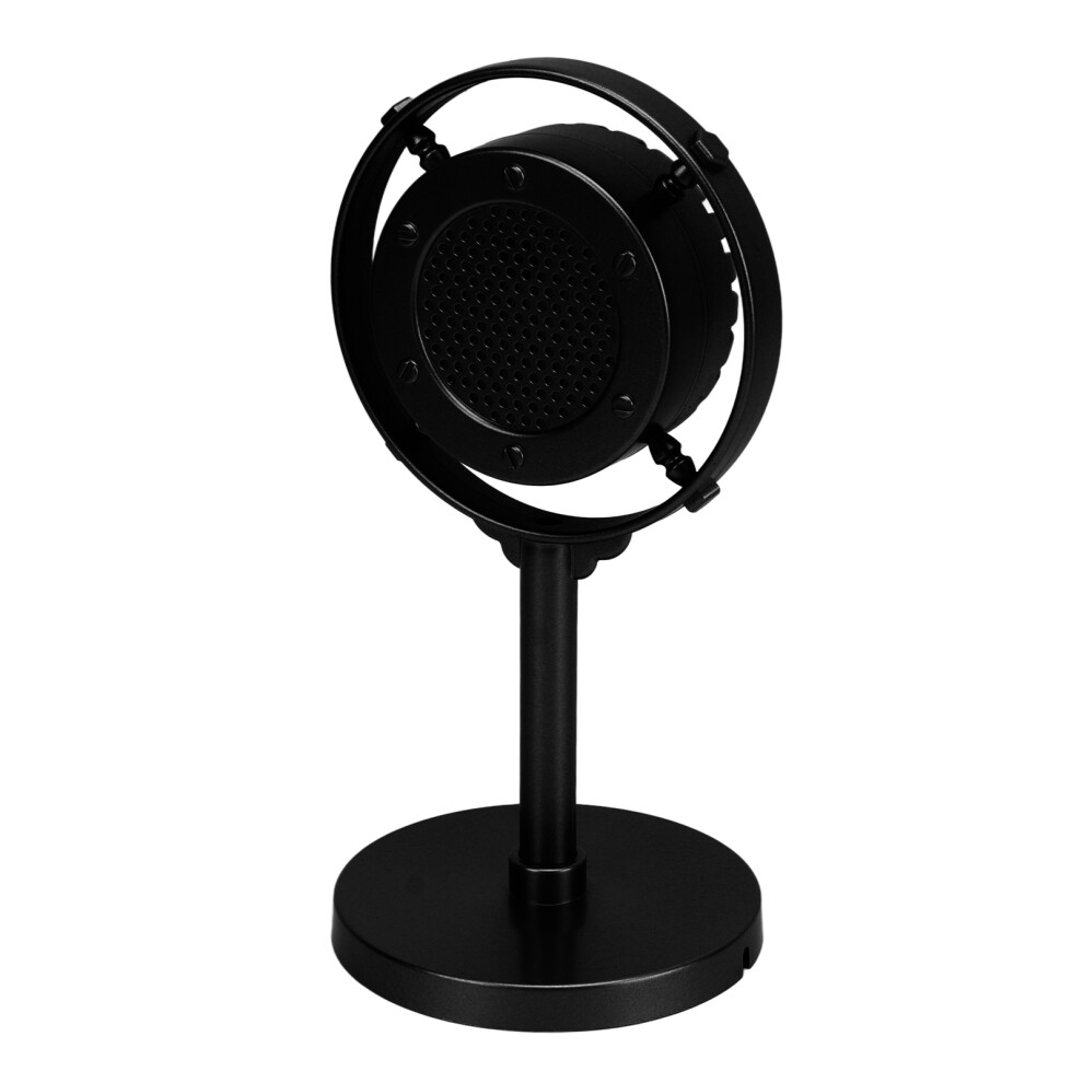 Fake Plastic Vintage Microphone Retro Microphone Prop Model Stage Decor Black 7901363560688