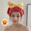 Bonnet de bain absorbant en microfibre, fermeture-Bordeaux 5