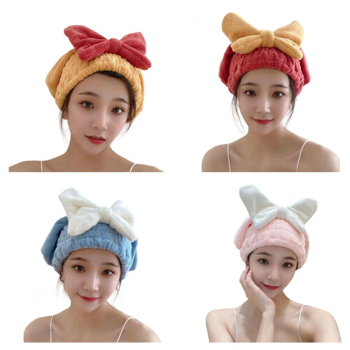 Turban de serviette pour cheveux Extra absorbant, adapté-Curcuma 1