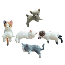 Chats Fingurine ordinateur moniteur décors Mini-Un chat de côté