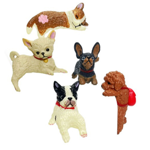 Figurines de chats, moniteur d'ordinateur,-Chien de bord