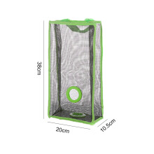 Hanging Reusable Mesh Storage Bag, PVC, Green, Size L