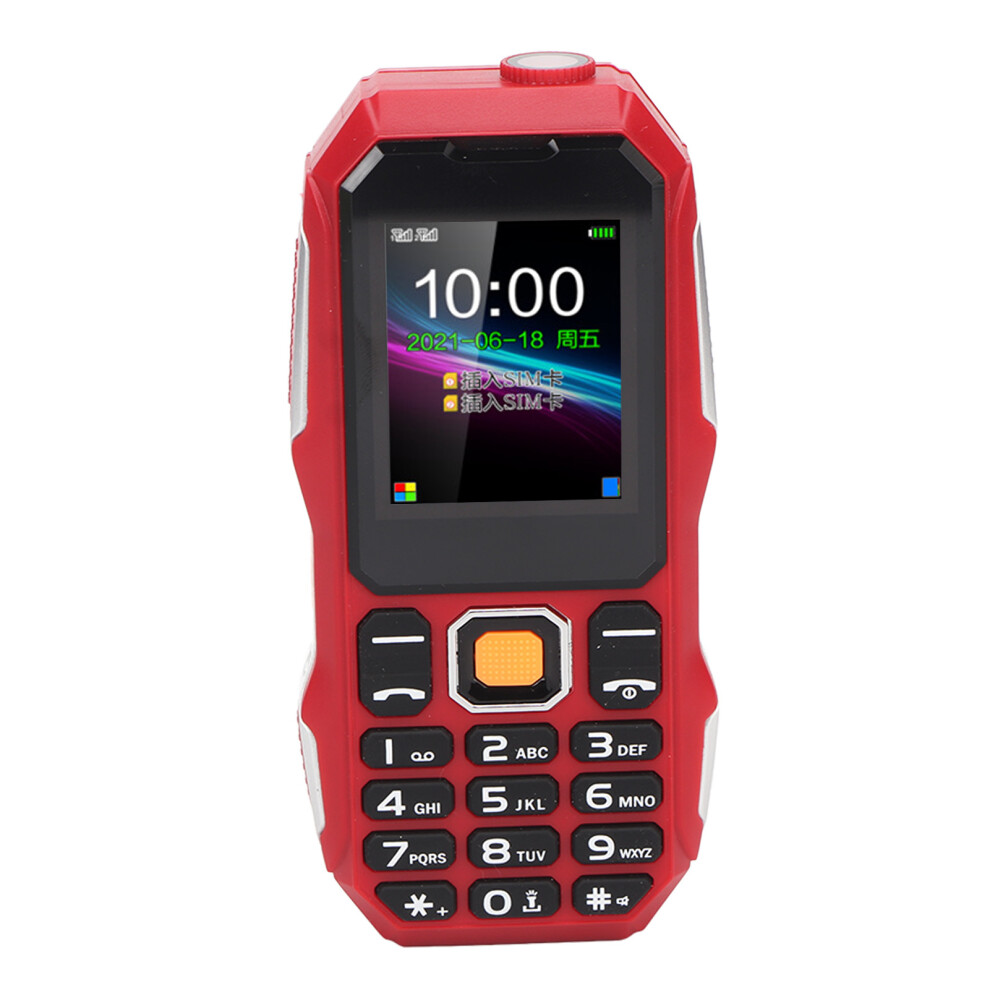 W2021 1.8" Senior Cell Phone 5800Mah Large Horn Red 5051363563645
