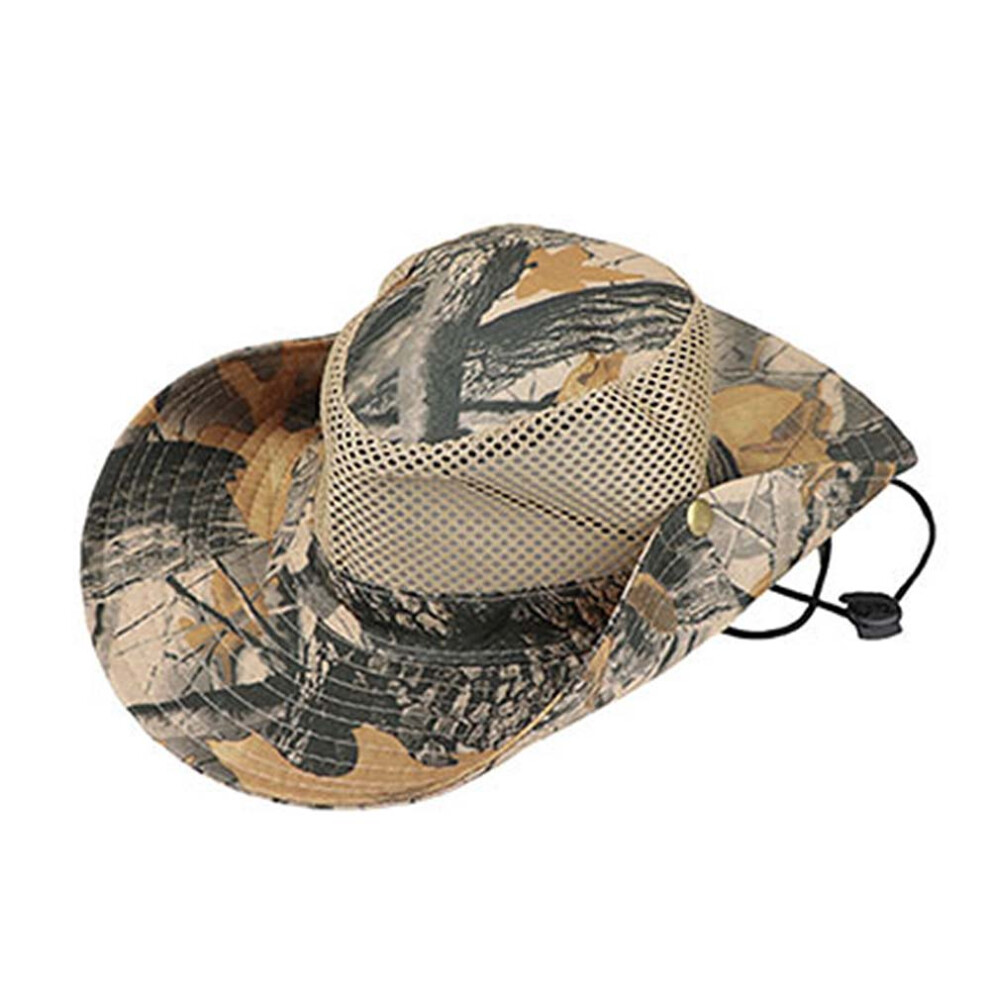 Breathable Mesh Boonie Hat in Khaki for Fishing with Sun Protection-image-OPC-PN6M26Q-NEW