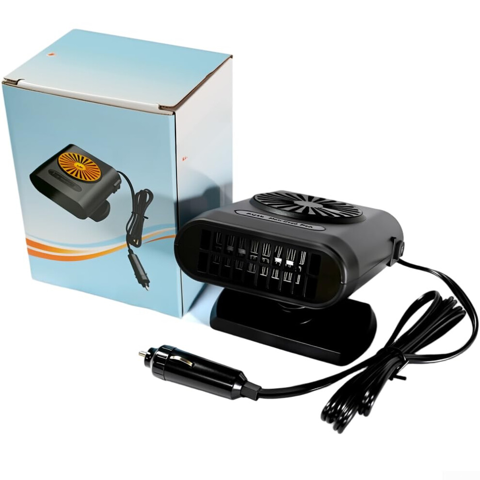 Portable 12V Car Heater Defroster 200W Energy Efficient Ptc Heating Adjustable Warm Air Direction Black 9339159350492