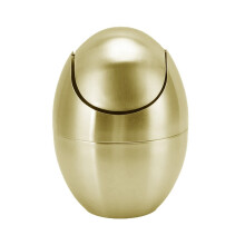 Mini-Mülleimer aus Edelstahl 304, empfindlicher Pressdeckel,