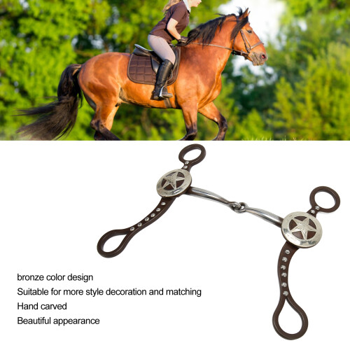 Durable Handcrafted Bronze Horse Snaffle Bit - Safe and Stylish 2