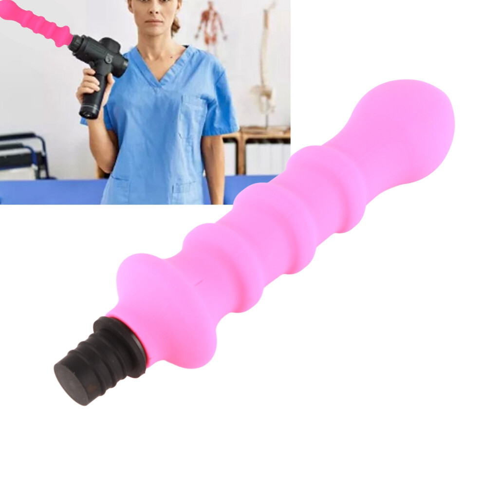 Pink Silicone Fascia Massager Head for Muscle Relaxation 15-16mm