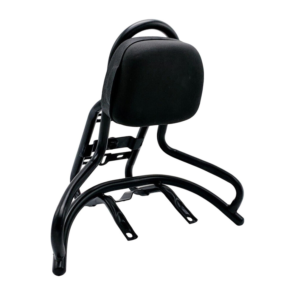 Metal Backrest For Motorcycle With Luggage Carrier Universal Fit Black 9323874086484