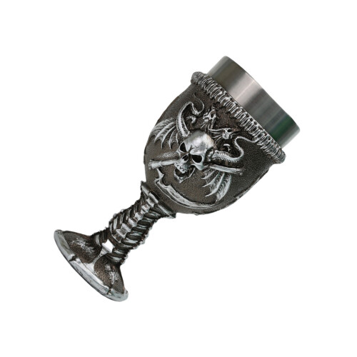 Themed Party Nonrust Steel Wine Cup With Unique Skull Design And