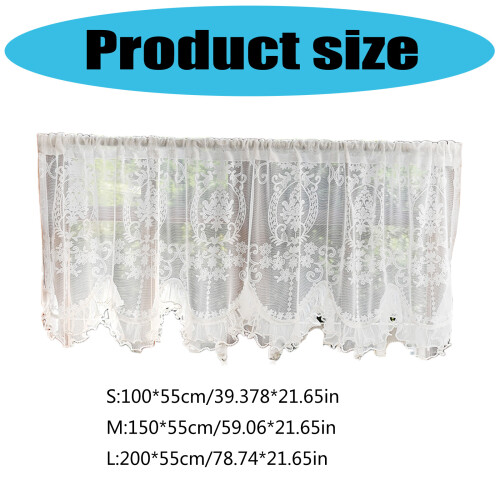 Flexible Sheer Pattern Curtain-200 55cm Star love arch shape 2