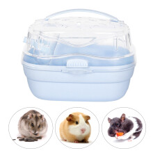 Hamster-Transportkäfig 7,9 6,3 5,9 Zoll Creme Blau