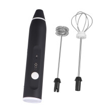 USB Rechargeable Handheld Egg Whisk and Milk Foamer, Adjustable Speed, BuiltIn Battery, Portable Black Kitchen Blender
