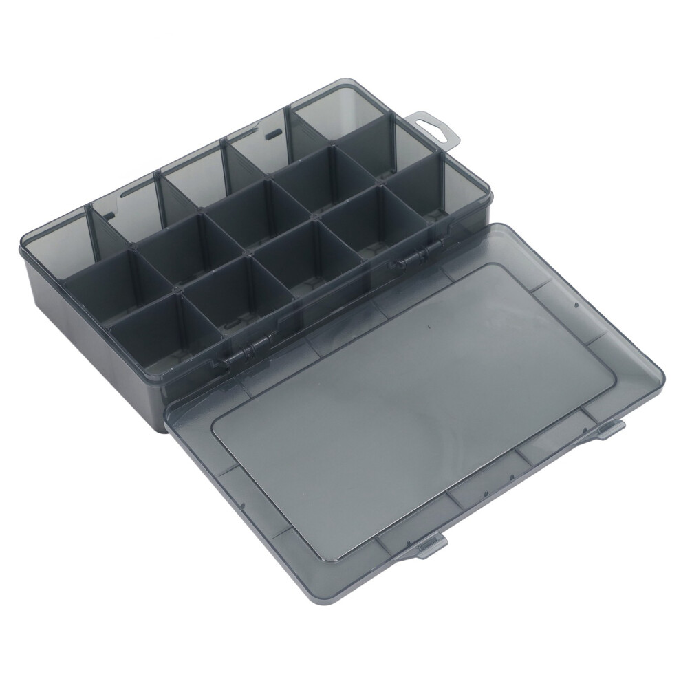15-Grid Transparent Pp Storage Box With Adjustable Divider For Beads 8711363569173