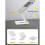 Ergonomic Acrylic Book Stand Height Adjustable and-rotatable 4