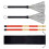 Schlagzeugbürsten-Set 40,6 cm und 32 cm Rot/Schwarz 8