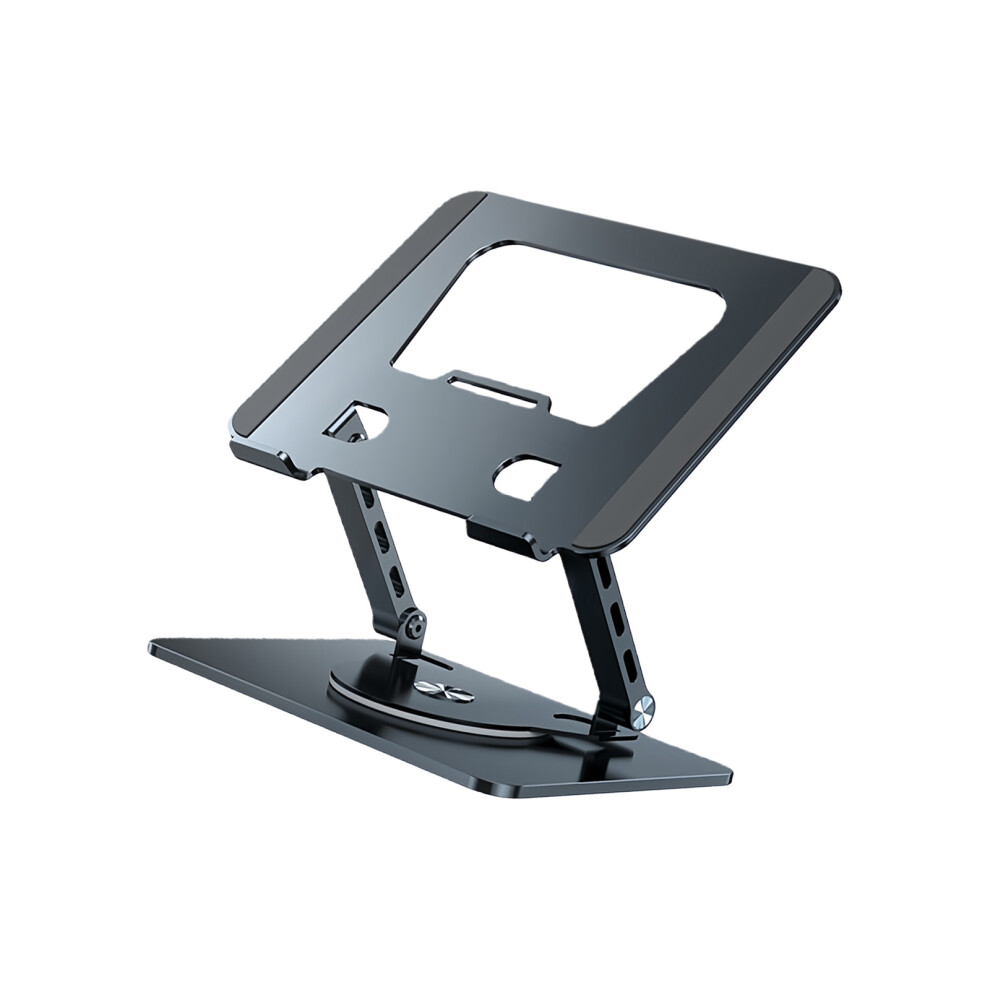 Foldable Laptop Stand With 360 Rotating Base And Two- Grey 7704000187930